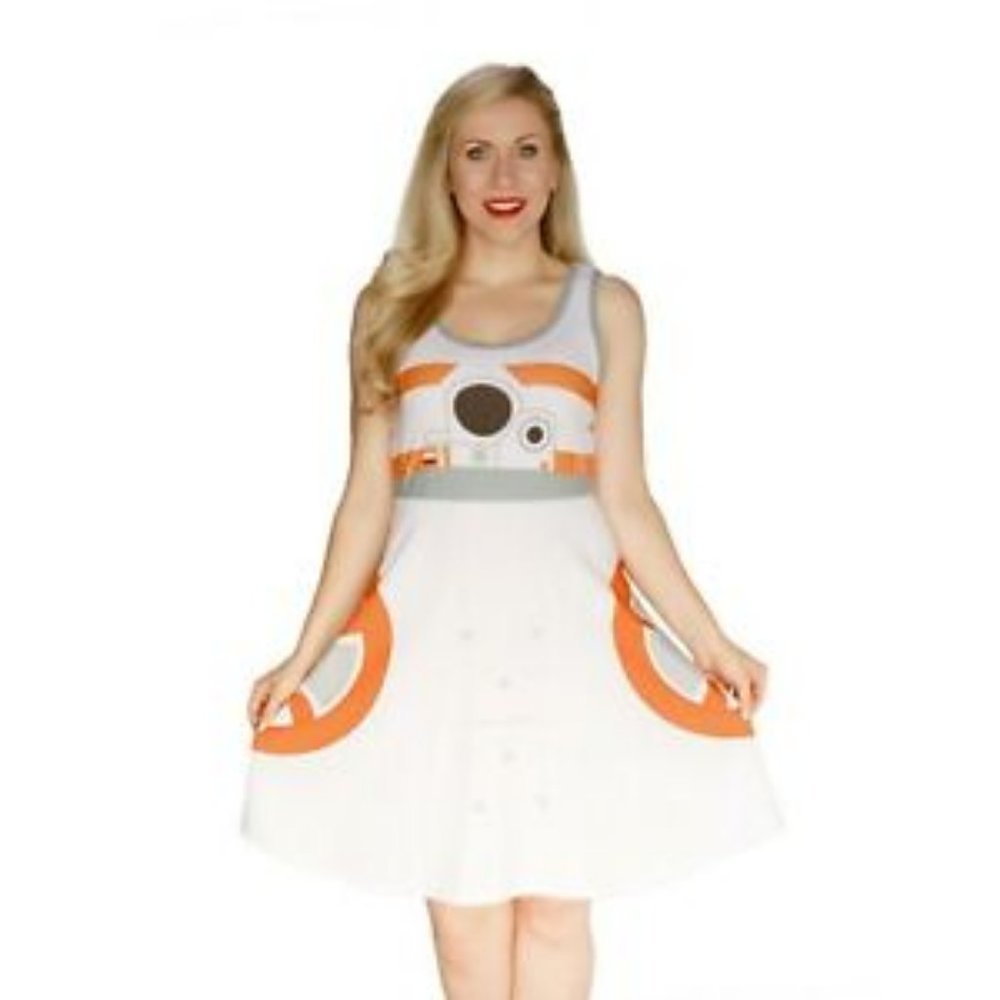 Her Universe BB-8 Star Wars Cosplay Skater Dress, Size Large